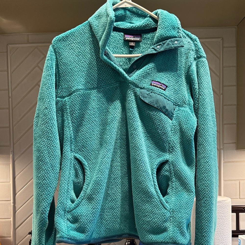 Patagonia Teal Fleece Pullover